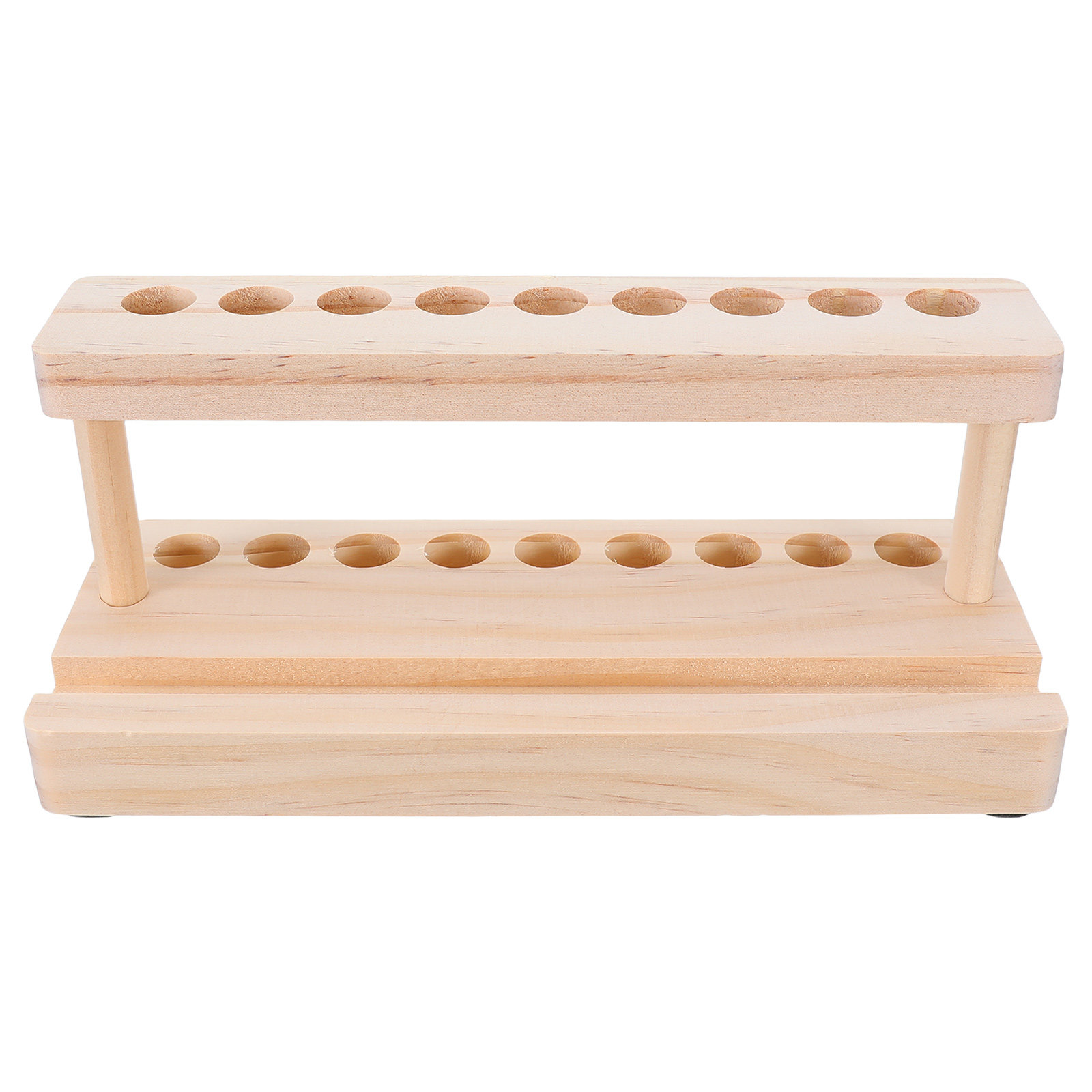 Wooden Fountain Pen Desk Stand Holder - Wooden Phone Stand Holder with Pen