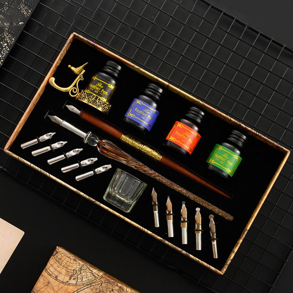 Unique Dip Pen Sets Fountain S - Glass Dip Pen Calligraphy Ink Set 评论和价格