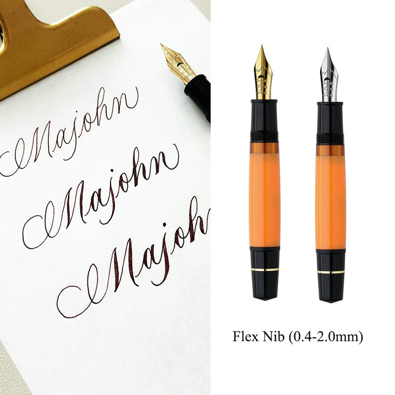 Premium Majohn Ultra Elastic B - Fountain Pen Calligraphy Flex Nib 评论和价格