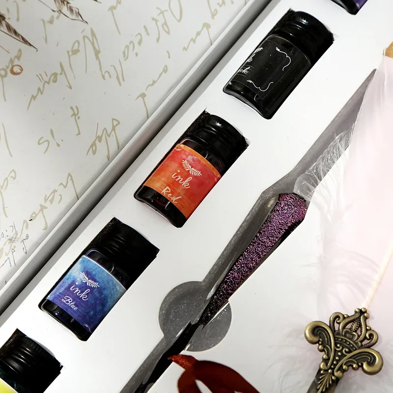 A 1PCS Glass Pen Ink Mercury S - Glass Dip Pen Calligraphy Ink Set 评论和价格