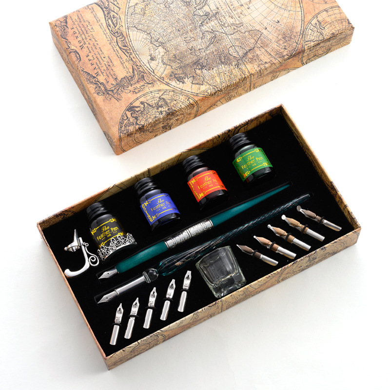 Glass Dip Pen Sets Star Starry - Glass Dip Pen Calligraphy Ink Set 评论和价格