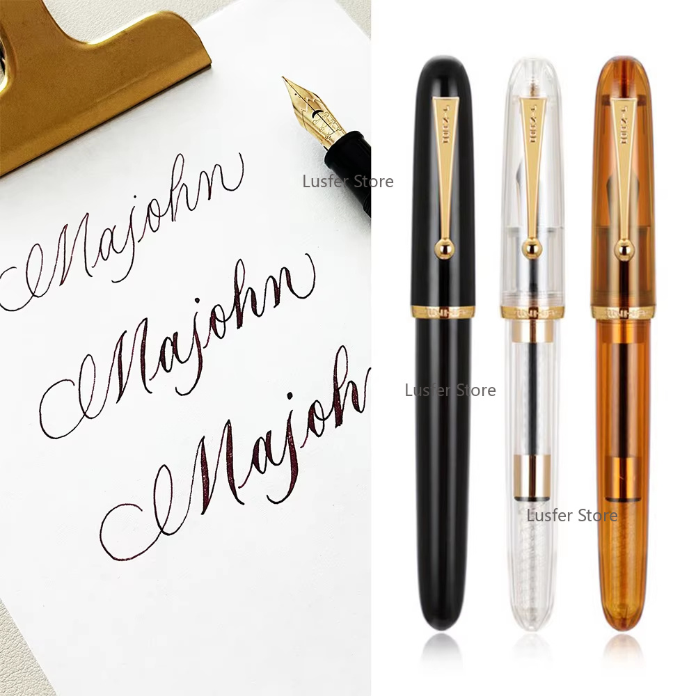 Limited Jinhao 9016 Acrylic Tr - Fountain Pen Calligraphy Flex Nib 评论和价格