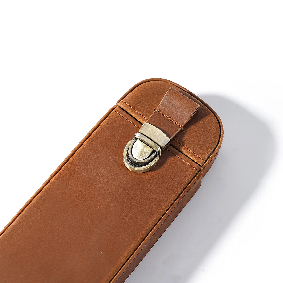 Handmade Leather 3 Slots Fount - Leather Fountain Pen Case 3 Slots Pouch 评论和价格