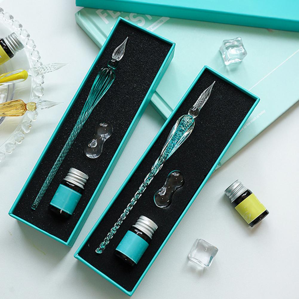 Glass Dip Pen Set With Ink & P - Glass Dip Pen Calligraphy Ink Set 评论和价格