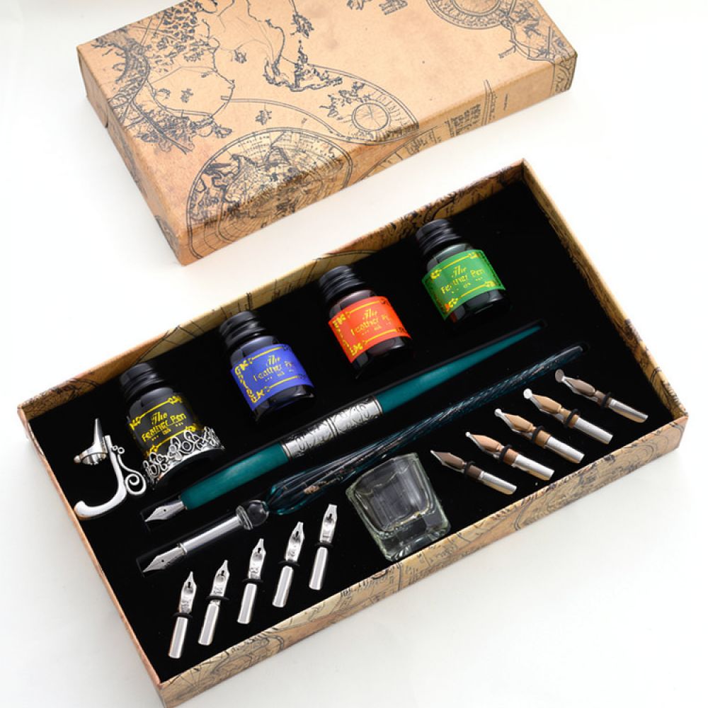 Premium Glass Dip Pen Set Star - Glass Dip Pen Calligraphy Ink Set 评论和价格
