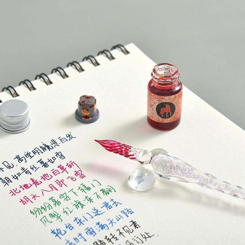 Glass Dip Pen Set Crystal Star - Glass Dip Pen Calligraphy Ink Set 评论和价格