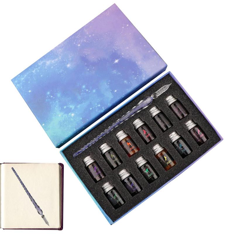 Glass Dip Pen Set Crystal Star - Glass Dip Pen Calligraphy Ink Set 评论和价格