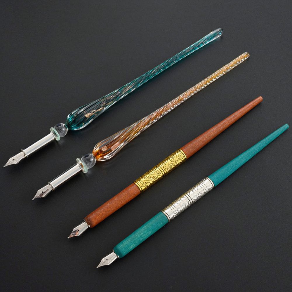 Modern Glass Dip Pen Set Starr - Glass Dip Pen Calligraphy Ink Set 评论和价格