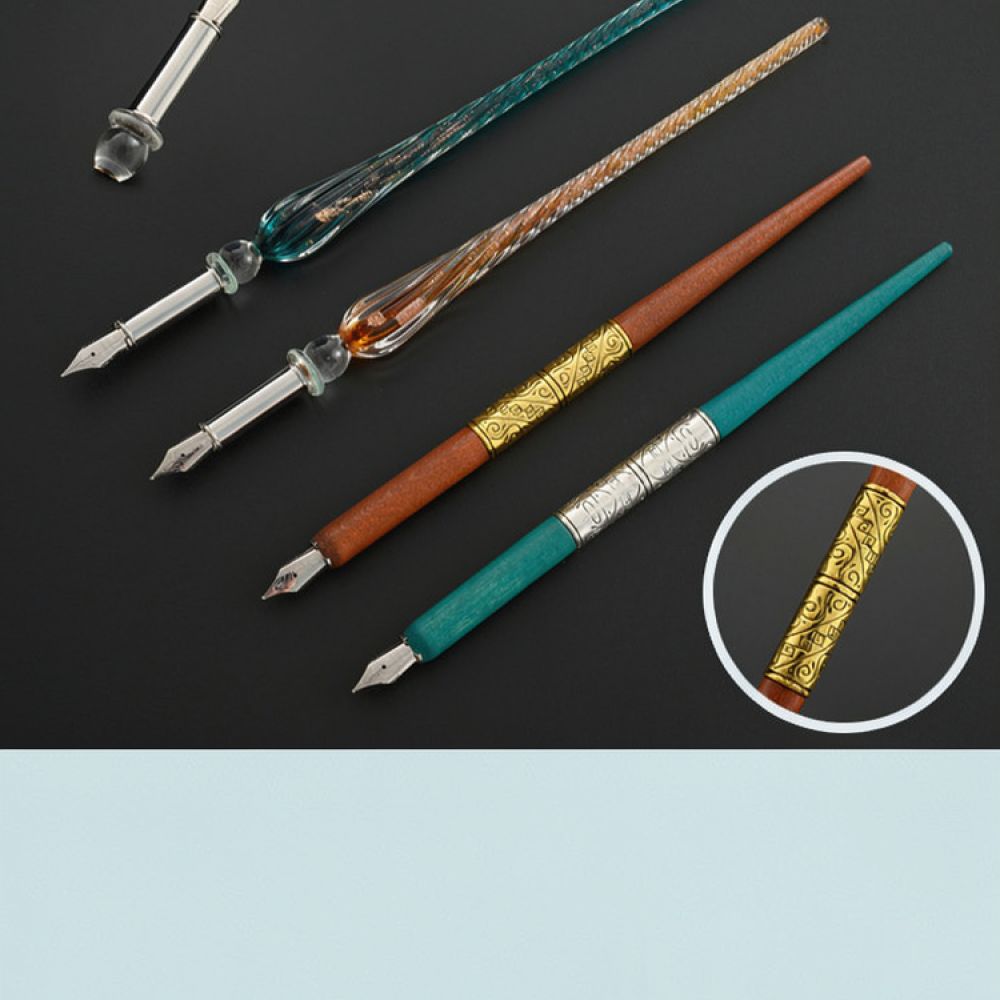 Modern Glass Dip Pen Set Starr - Glass Dip Pen Calligraphy Ink Set 评论和价格