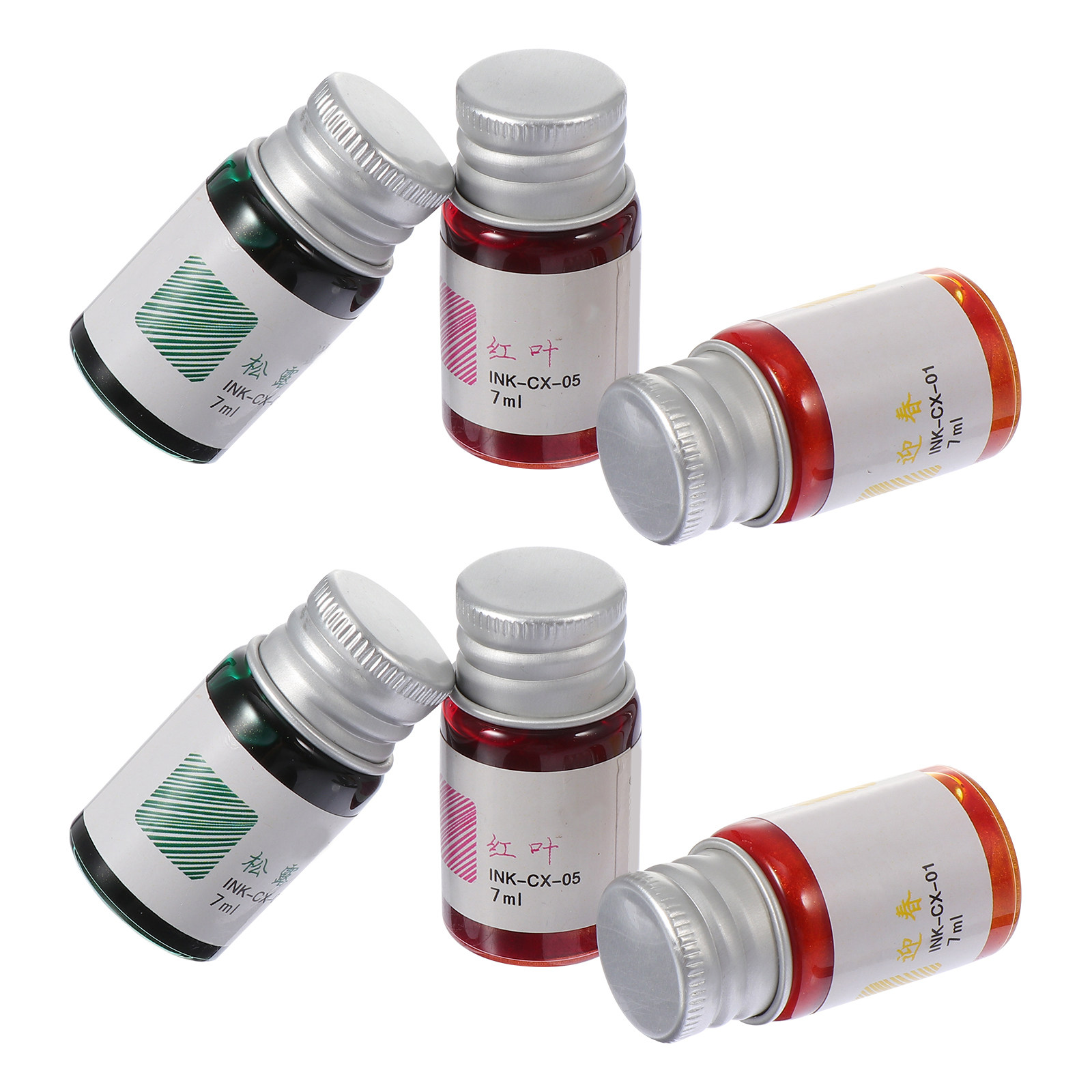 6Pcs Vintage Color Ink Set for - Glass Dip Pen Calligraphy Ink Set 评论和价格
