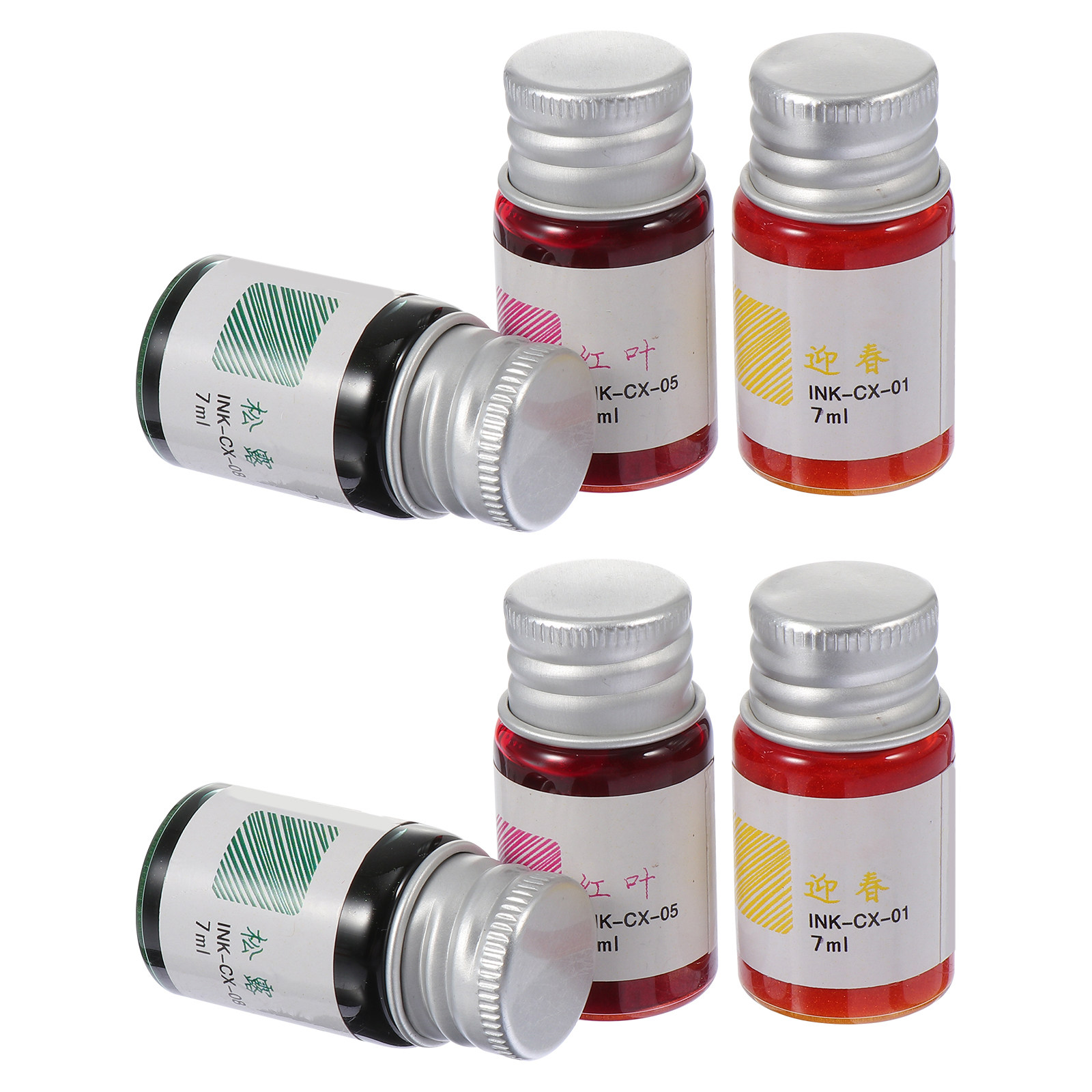 6Pcs Vintage Color Ink Set for - Glass Dip Pen Calligraphy Ink Set 评论和价格