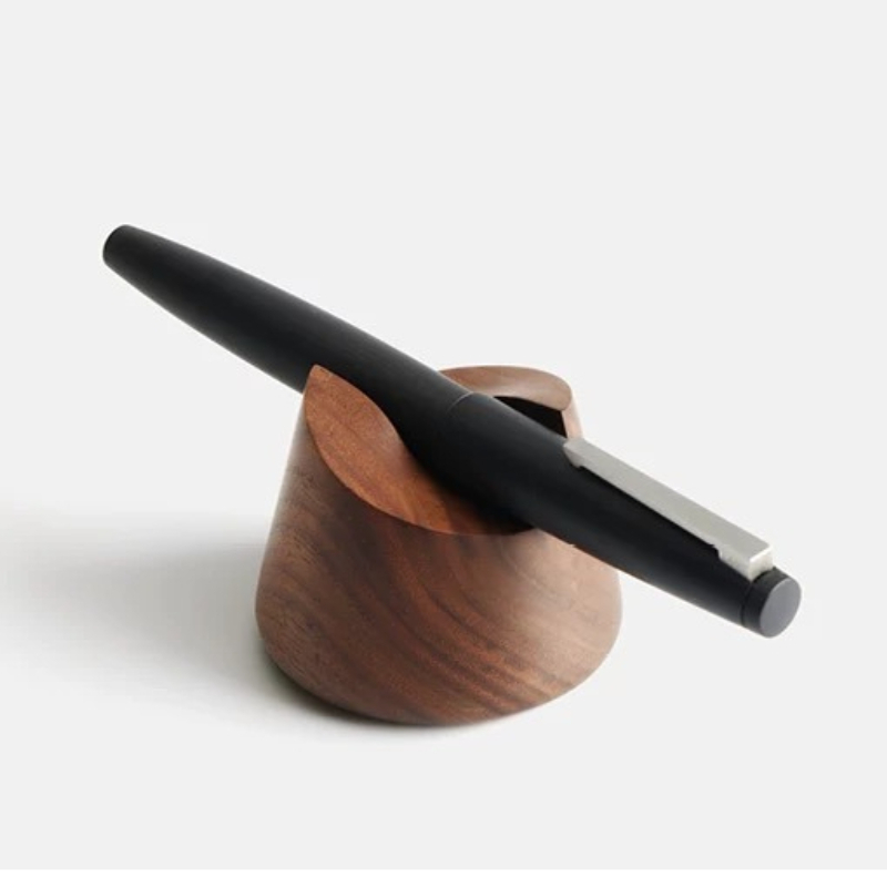 Walnut Wood Pen Holder Stand f - Wooden Fountain Pen Desk Stand Holder 评论和价格