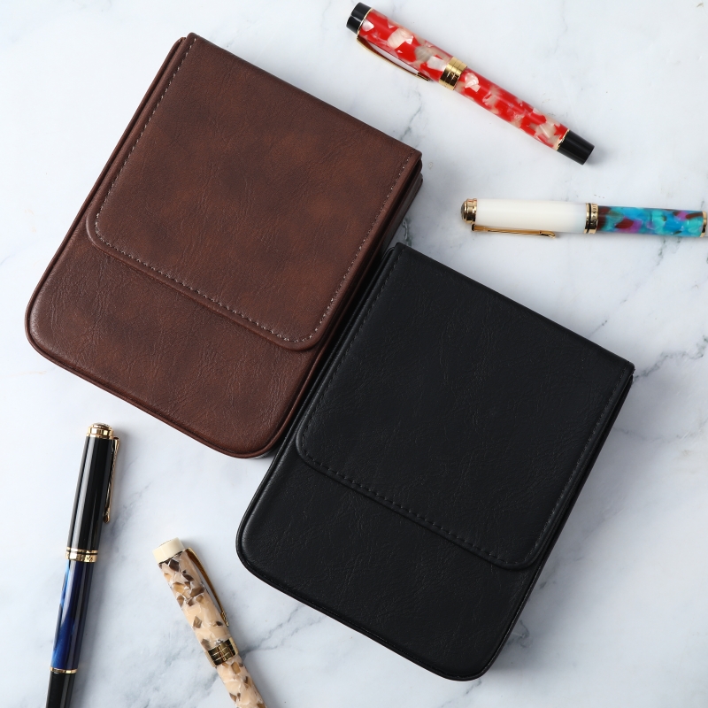 Luxury PU Leather 10/6/3 Slots - Leather Fountain Pen Case 3 Slots Pouch 评论和价格