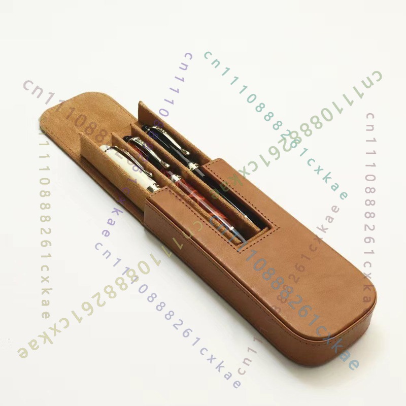 3‑Slots Pen Storage Case, PU L - Leather Fountain Pen Case 3 Slots Pouch 评论和价格