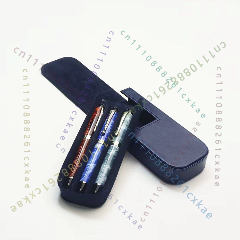 3‑Slots Pen Storage Case, PU L - Leather Fountain Pen Case 3 Slots Pouch 评论和价格