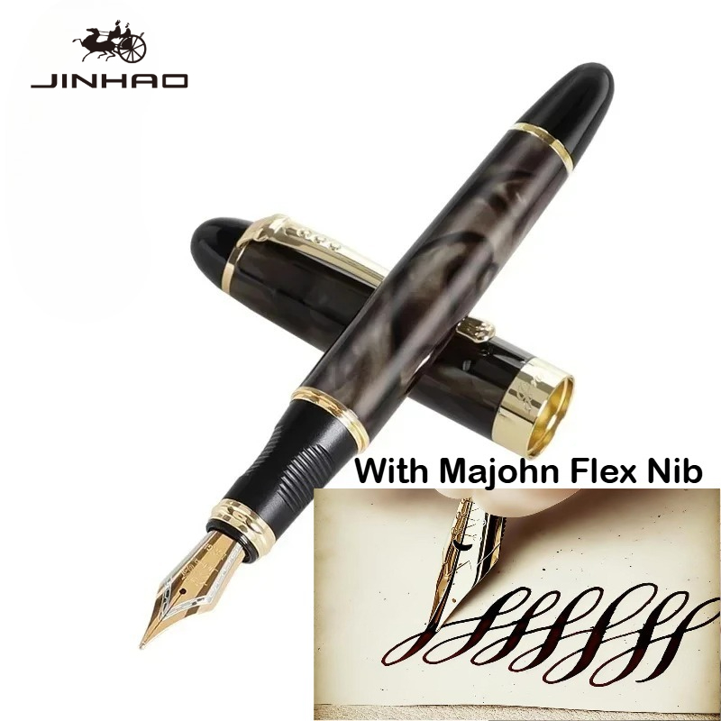 JINHAO X450 Fountain Pen With  - Fountain Pen Calligraphy Flex Nib 评论和价格