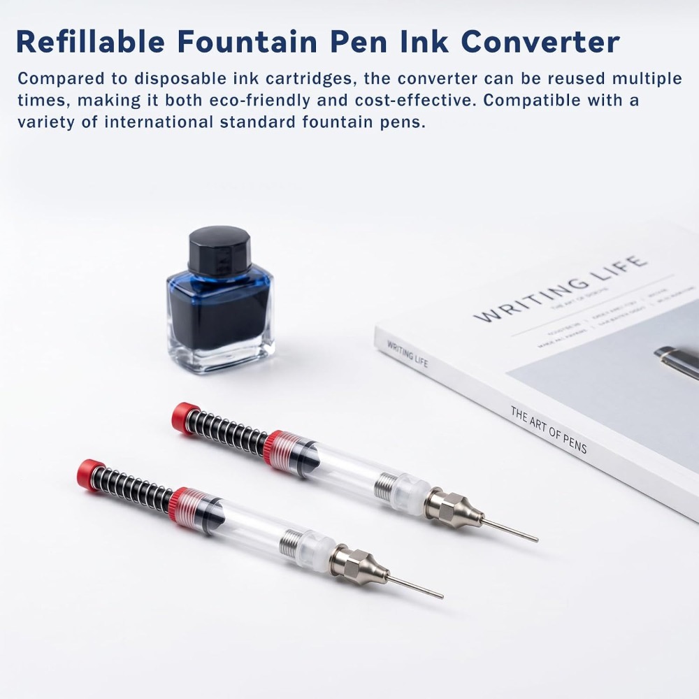 1-10PCS Fountain Pen Filler In - Fountain Pen Converter Ink Suction 评论和价格