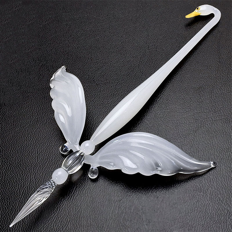 Creative Swan Handmade Glass D - Glass Dip Pen Calligraphy Ink Set 评论和价格