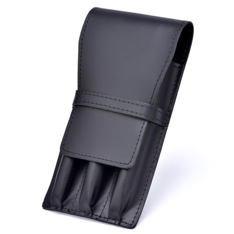 A+ 3 Slots Vintage Leather Fou - Leather Fountain Pen Case 3 Slots Pouch 评论和价格