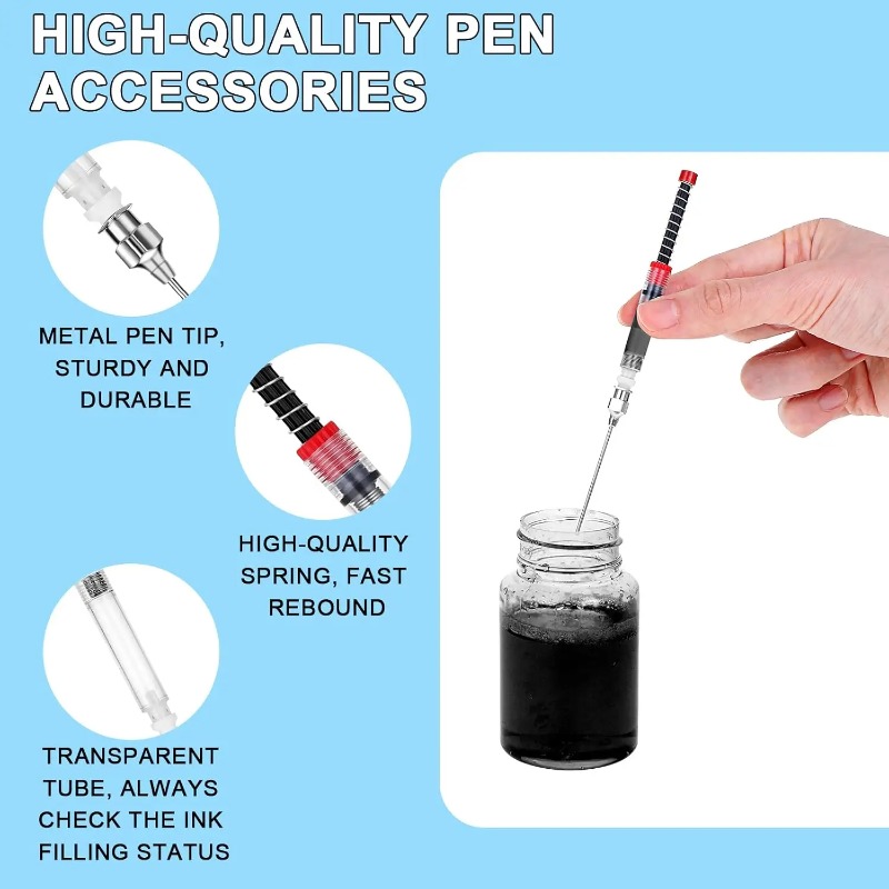 Spring Powered Push Pull Fount - Fountain Pen Converter Ink Suction 评论和价格