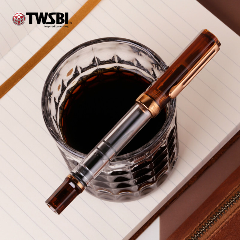 TWSBI ECO Coffee Brown Fountai - Fountain Pen Piston Filler Large Ink 评论和价格