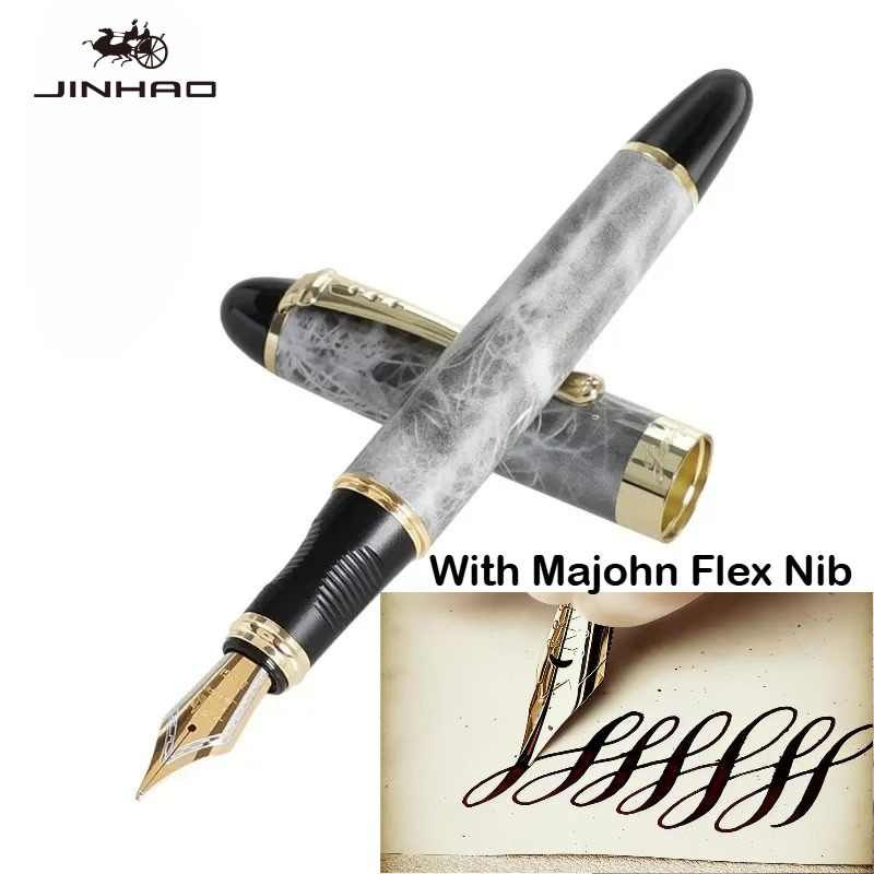 JINHAO X450 With Majohn Flex N - Fountain Pen Calligraphy Flex Nib 评论和价格