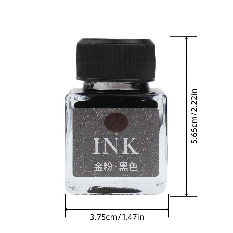 12-Color Shimmering Gold Powde - Glass Dip Pen Calligraphy Ink Set 评论和价格