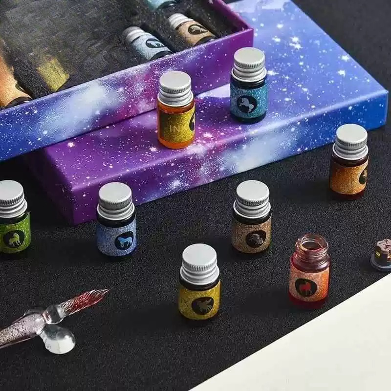 Romantic Dreamy  Starry  Dip P - Glass Dip Pen Calligraphy Ink Set 评论和价格