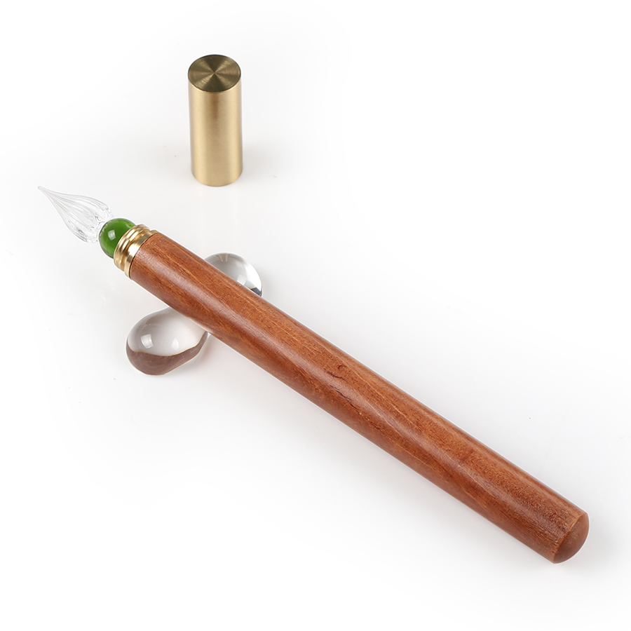 Vintage Dipping Pen Set Glass  - Glass Dip Pen Calligraphy Ink Set 评论和价格