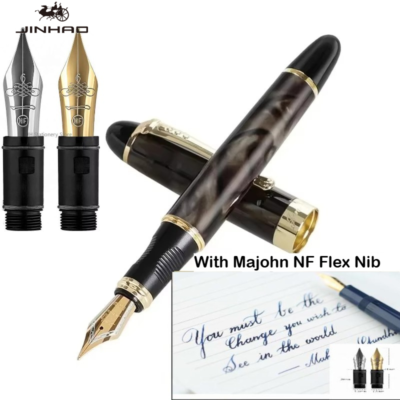 JINHAO X450 Fountain Pen With  - Fountain Pen Calligraphy Flex Nib 评论和价格