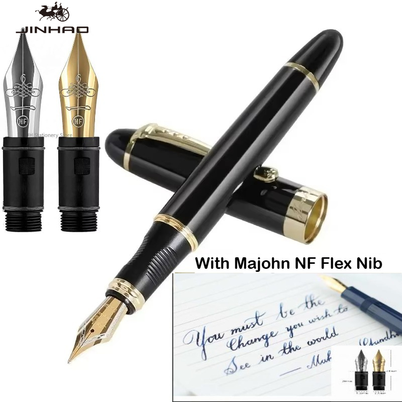 JINHAO X450 Fountain Pen With  - Fountain Pen Calligraphy Flex Nib 评论和价格